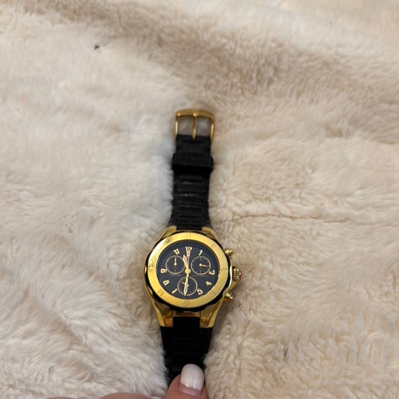 Michele Gold and Black Women's Watch
